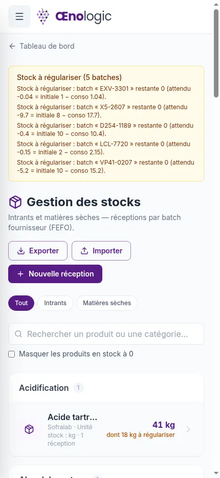 /stocks sur smartphone